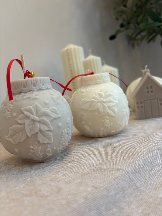 Christmas pudding candle