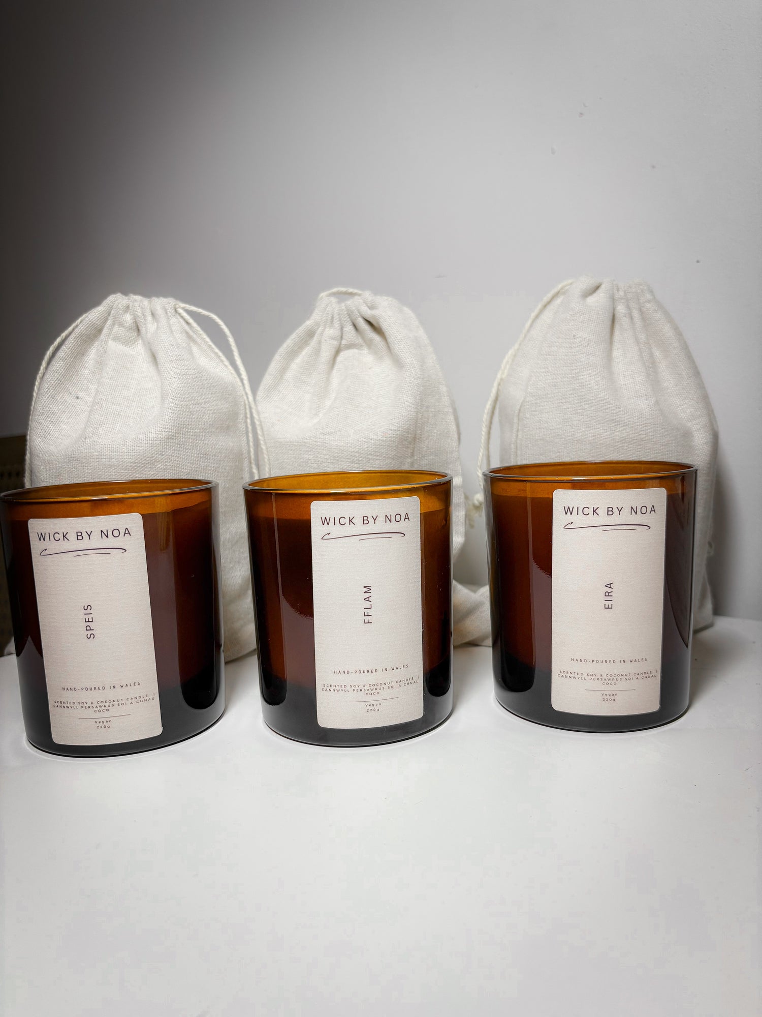 Hand poured vessel candles